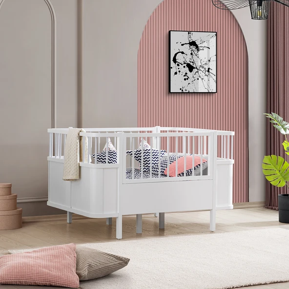 PTTAVM: Mdf Beşik, Siesta Büyüyen Beşik 90x130 -1 Adet Comfort