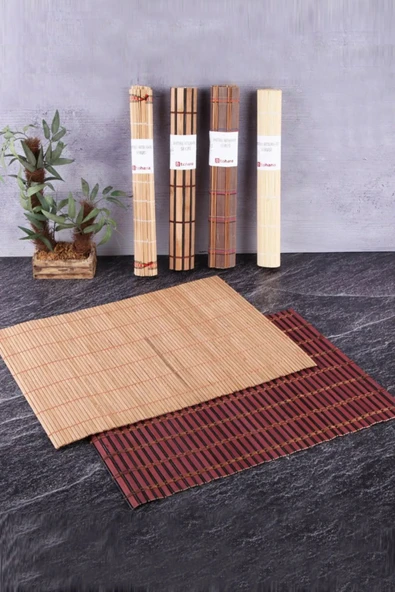 YASİMA 1 Adet Bambu Amerikan Servis - Asorti - 30x45cm ürün görseli 1