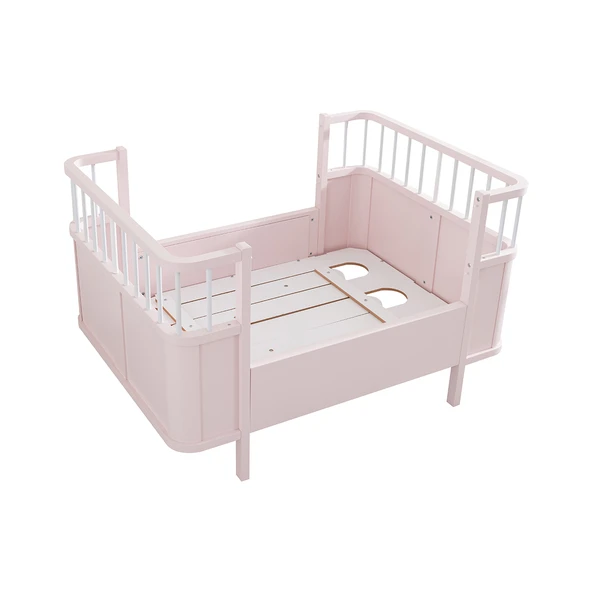 Mdf Beşik, Siesta Büyüyen Beşik 90x130 -1 Adet Comfort Yatak 90x130  pembe ürün görseli 1