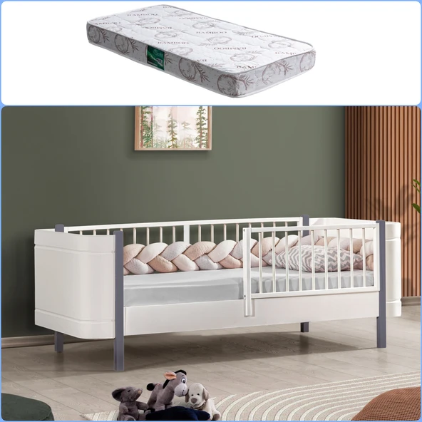 Montessori Karyola, Lidya Montessori Yatak 1 Adet Comfort Yatak  Gri 90 x 190 ürün görseli 1