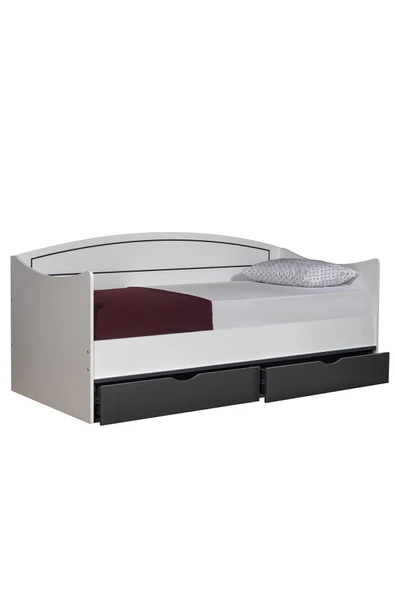 Karyola, Soft Çekmeceli Karyola 90x200   Beyaz-Gri 90 x 200 ürün görseli 1