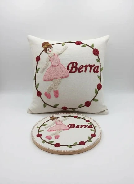punchingişler bebek/çocuk odası isimli yastık kılıfı - kapı süsü/takı yastığı kılıfı ikili takım / bebek hediyelik hastane takımı/dekoratif isimli kılıf-pano ürün görseli 1