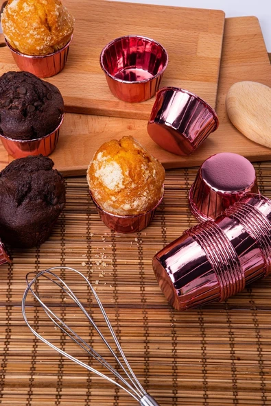 YASİMA 12 li GoldRose muffin kek kalıbı ürün görseli 1