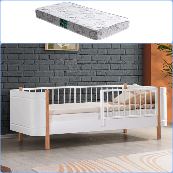 Montessori Karyola, Lidya Montessori Yatak 1 Adet Comfort Yatak  Ceviz 90 x 190 ürün görseli 1