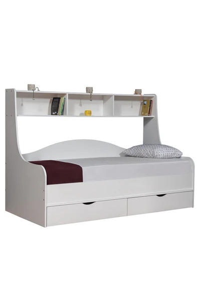 Karyola, Hera Çekmeceli Karyola 90x200 - 1 Adet Comfort Yatak  Beyaz 90 x 200 ürün görseli 1