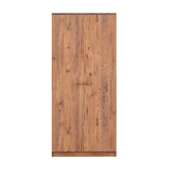 Gardırop, Asya 2 Kapaklı Dolap - Ceviz  Ceviz 182 cm ürün görseli 1
