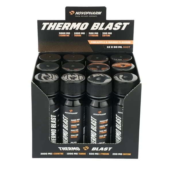 Novopharm Thermo Blast L-Carnitine 60 mlx12 Shot Ananas&Mango ürün görseli 1