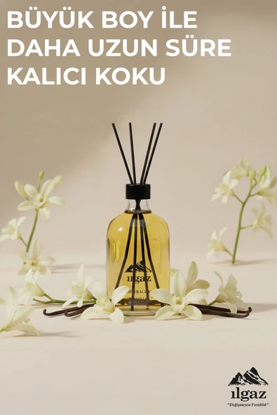 Vanilya Bambu Çubuklu Oda Kokusu 200 ML | XL Red Diffuser - Resim 6
