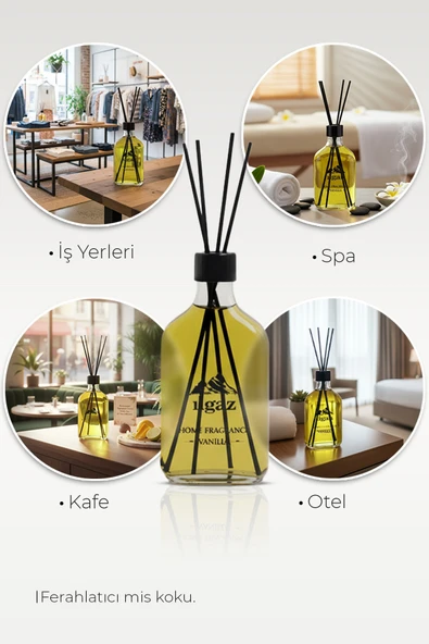 Vanilya Bambu Çubuklu Oda Kokusu 200 ML | XL Red Diffuser - Resim 3