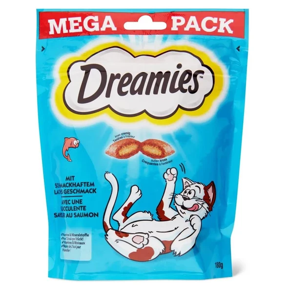 DREAMIES SOMONLU KEDİ ÖDÜLÜ - 180 GR ürün görseli 1