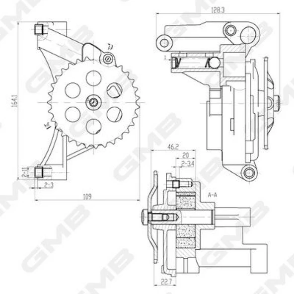 Vw Yag Pompası - 22204 - Gmb Goas-63a ürün görseli 1