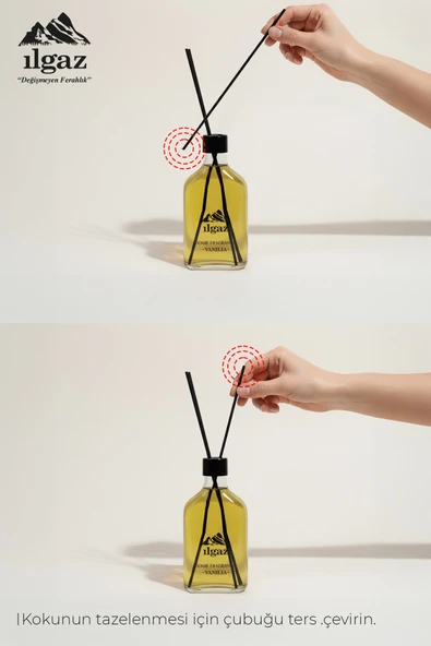 Vanilya Bambu Çubuklu Oda Kokusu 200 ML | XL Red Diffuser - Resim 5