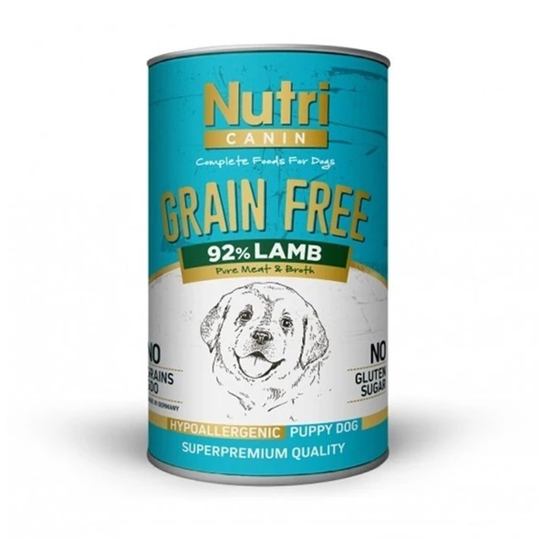 Nutri Canine Tahılsız Kuzulu Yavru Köpek Konservesi 400 Gr ürün görseli 1