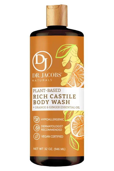 Dr. Jacobs Naturals Portakal ve Zencefil Özlü Bitkisel Duş Jeli 946ML ürün görseli 1