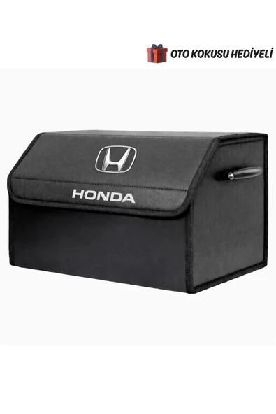 Honda Marka Logolu Oto Bagaj Organizer Çanta Oto Bagaj Çantası 2 Bölmeli Suni Deri ürün görseli 1