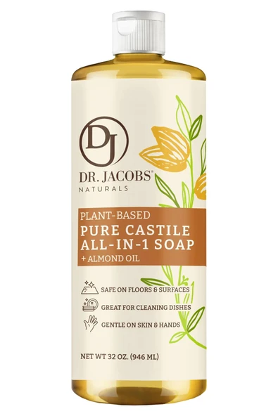 Dr. Jacobs Naturals Badem Özlü Çok Amaçlı Bitkisel Kastil Sabun 946ML ürün görseli 1