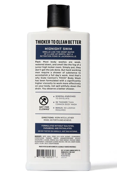 Duke Cannon Midnight Swim Duş Jeli 532ML - Resim 2