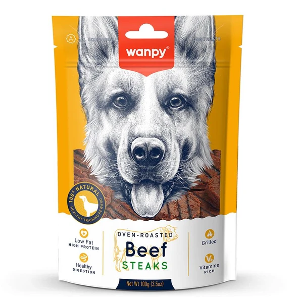 Wanpy Izgara Dana Biftek Köpek Ödülü 100g ürün görseli 1