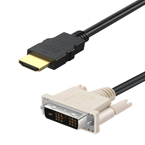 PrimeX PX-4106 Molex 2 Metre DVI to HDMI kablo, HDMI to DVI Kablo, 1080P FHD Çift Yönlü DVI HDMI Kablo ürün görseli 1