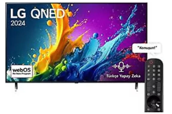 LG 86QNED85T6C 4K Ultra HD 86" 218 Ekran Uydu Alıcılı webOS Smart QNED TV TEŞHİR ürün görseli 1