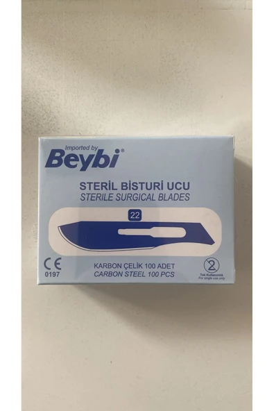 Beybi Steril Bistüri Ucu No: 22 100 Adet ürün görseli 1