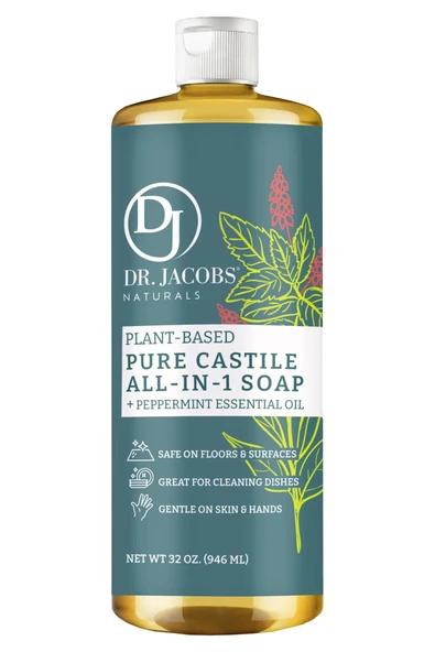Dr. Jacobs Naturals Nane Özlü Çok Amaçlı Bitkisel Kastil Sabun 946ML ürün görseli 1