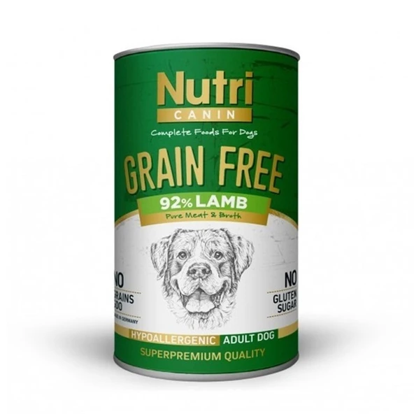 Nutri Canine Tahılsız Kuzulu Patatesli Köpek Konservesi 400 Gr ürün görseli 1