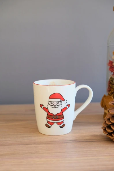 Tabak Evi Porselen Noel Baba Kulplu Mug Kupa 220 ml ürün görseli 1