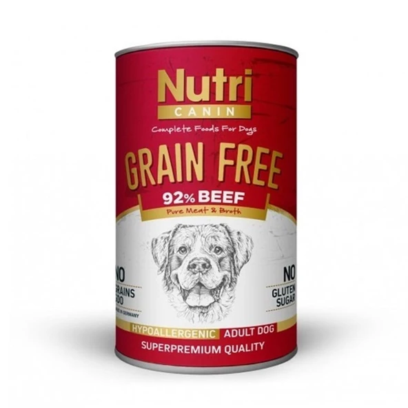 Nutri Canine Tahılsız Biftekli Patatesli Köpek Konservesi 400 Gr ürün görseli 1