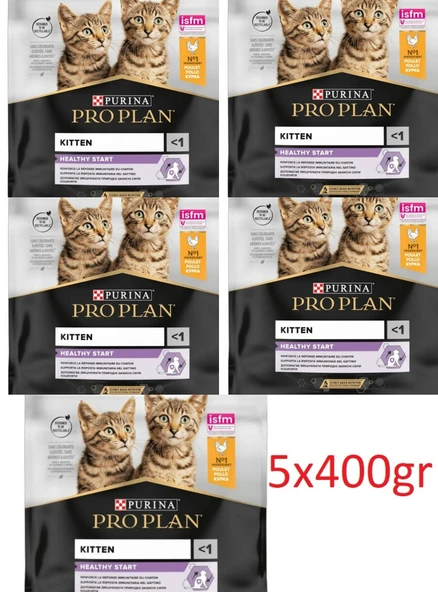 Junior Tavuklu Yavru Kedi Maması 5X400 Gr ürün görseli 1