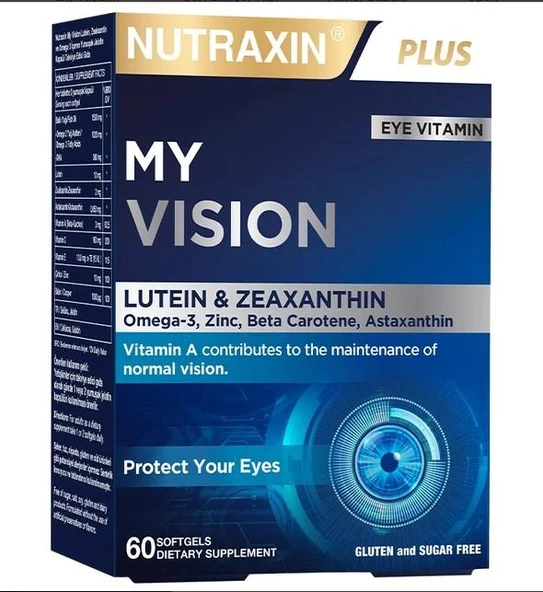 Nutraxin Plus My Vision Göz Vitamini 60 Kapsül ürün görseli 1