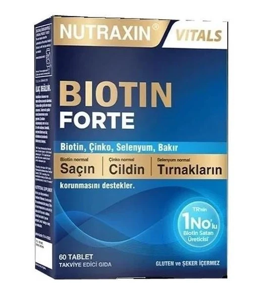 Nutraxin Biotin Forte 60 Tablet ürün görseli 1