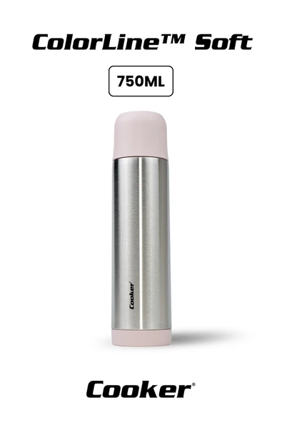 Cooker ColorLine Soft 750 ml Paslanmaz Çelik Termos CKR2002 ürün görseli 1
