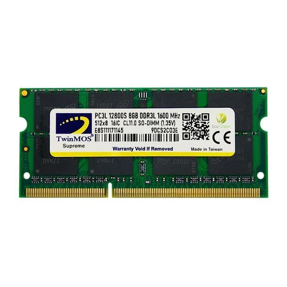 Twinmos 8 GB 1600 MHz DDR3 MDD3L8GB1600N Ram ürün görseli 1