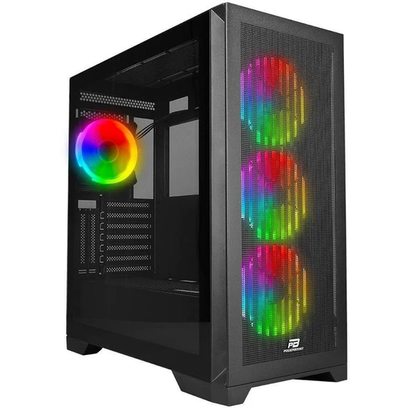 Power Boost VK-G4306S ARGB Fanlı E-ATX Oyuncu Kasası ürün görseli 1