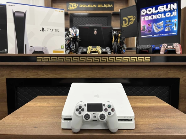 PlayStation 4 Slim Beyaz 1TB Tek Kol (İKİNCİ EL) ürün görseli 1