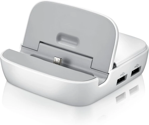 Samsung N7100 Galaxy Note 2 Multimedia Dock (Smart Dock) Akıllı Masaüstü Şarjlı Stand + Şarj Aleti - EDD-S20EWEGSTD (BU ÜRÜN OUTLETTİR) ürün görseli 1