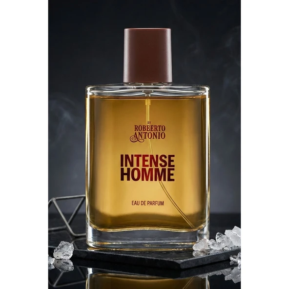 Robberto Antonio Men Intense Homme EDP 100 ml – Güçlü, Çekici ve Kalıcı Erkek Parfüm – Yoğun Odunsu Koku ürün görseli 1