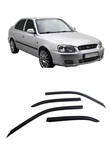 Hyundai Accent Milenyum 2000-2003 Cam Rüzgarlık OEM (Made in Korea) ürün görseli 1