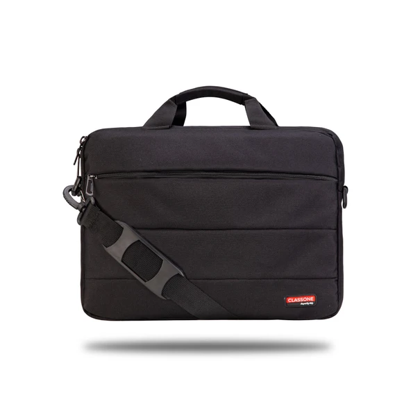 Classone Romeo Serisi TL2400 1 3-14 Inch Uyumlu Su Geçirmez Kumaş Laptop Notebook El Çantası Siyah ürün görseli 1