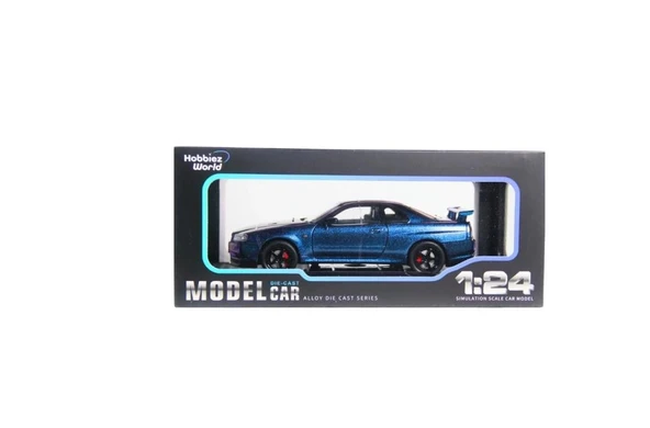 Hobbiez World BMW M3 Street Edition Koyu Mavi 1/24 Model Araba ürün görseli 1