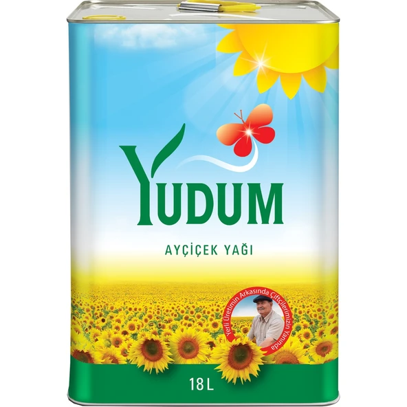 Yudum Ayçiçek Yağı 18 lt Nötr Tatlı Çok Yönlü Kullanım Mutfak İçin İdeal ürün görseli 1