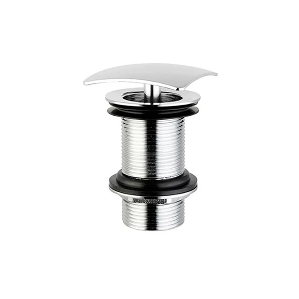 Bocchi Krom Kare Lavabo Süzgeçi Su Taşma Deliksiz Krom 6190-0003 ürün görseli 1