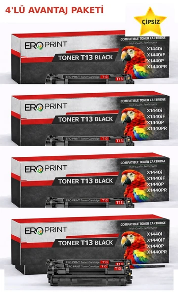 Canon i-SENSYS X1440P Çipsiz Muadil Toner - 3000 Sayfalık - 4'lü Avantaj Paket ürün görseli 1
