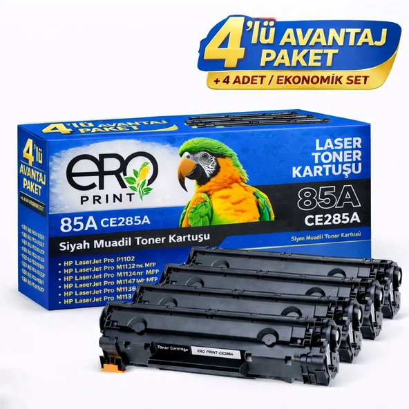 HP CE285A Muadil Toner - 4'lü Avantaj Paket ürün görseli 1