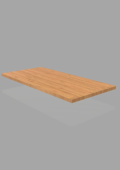 30x75 Cm Bambu Ahşap Raf - Suntalam Tekli Raf - Resim 2