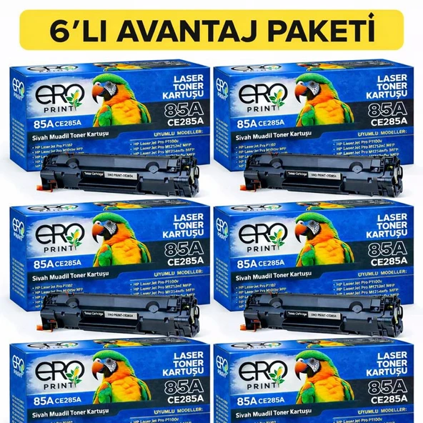 HP Laserjet Pro P1104 Muadil Toner - 6'lı Avantaj Paket ürün görseli 1