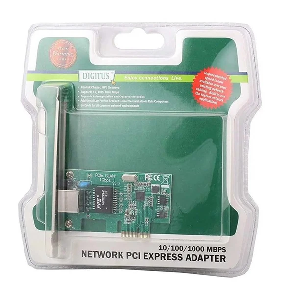 DIGITUS  DN-10130-1 GIGABIT PCI EXPRESS ETHERNET KARTI ürün görseli 1