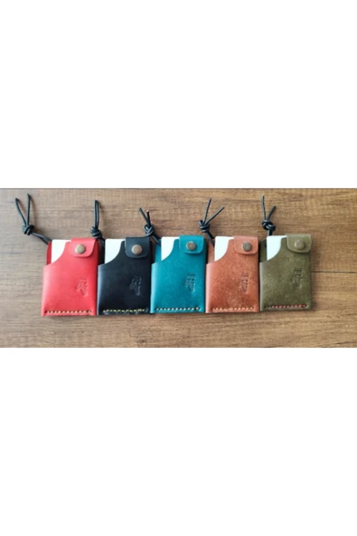 Sumerianwallet Pueblo Deri Kartlık Zeytin Yeşili ürün görseli 1