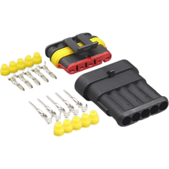 Super Seal Konnektör Takım - Erkek/Dişi (5 Pin) ürün görseli 1